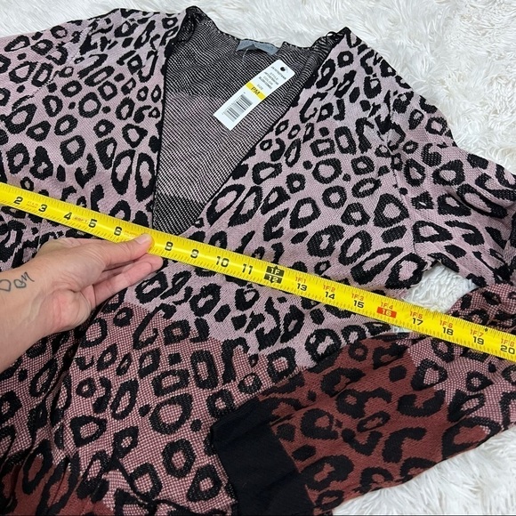 Joseph A Animal Print Woman’s Open Front Cardigan Size MP NWT - Picture 5 of 12